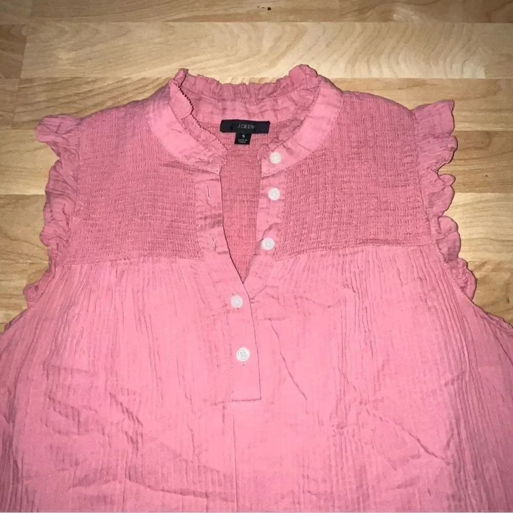J. Crew Mauve Pink Sleeveless Blouse